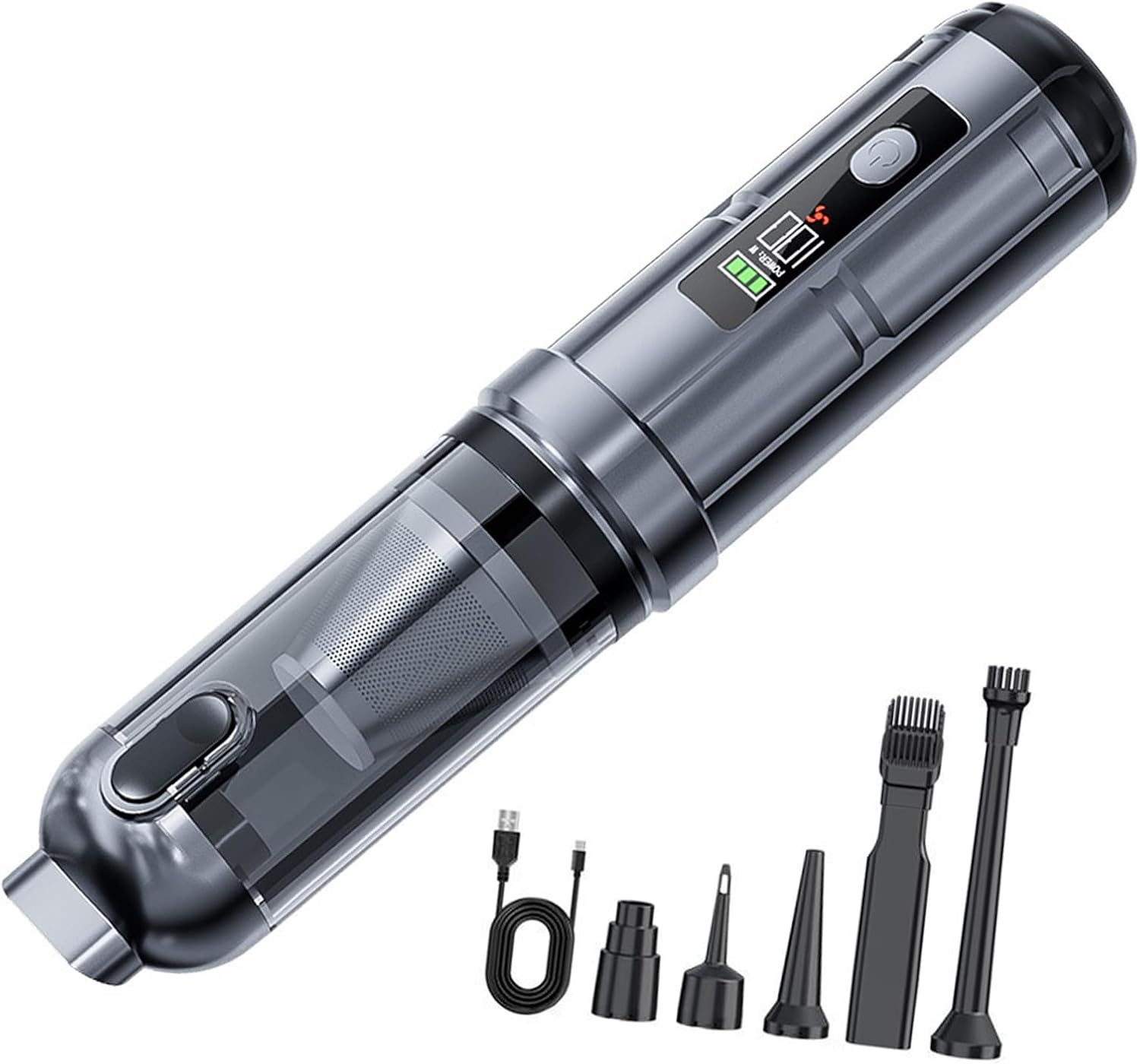 Multifunction Car Vacuum & Air Blower Air Duster Keyboard Brushless Motor for Auto Interior Office High Car