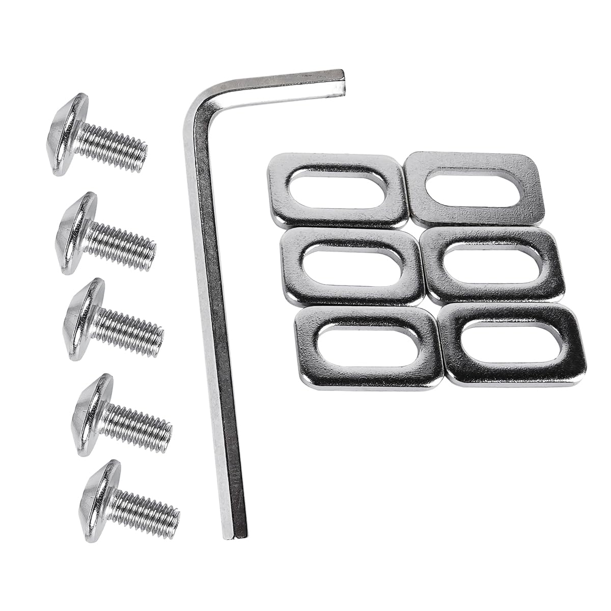 Sarini Set di Viti, rondelle e distanziatori per Pedali per Bicicletta Look KEO, Kit di Fissaggio per tacchette Durevole per Scarpe da Bici da Strada