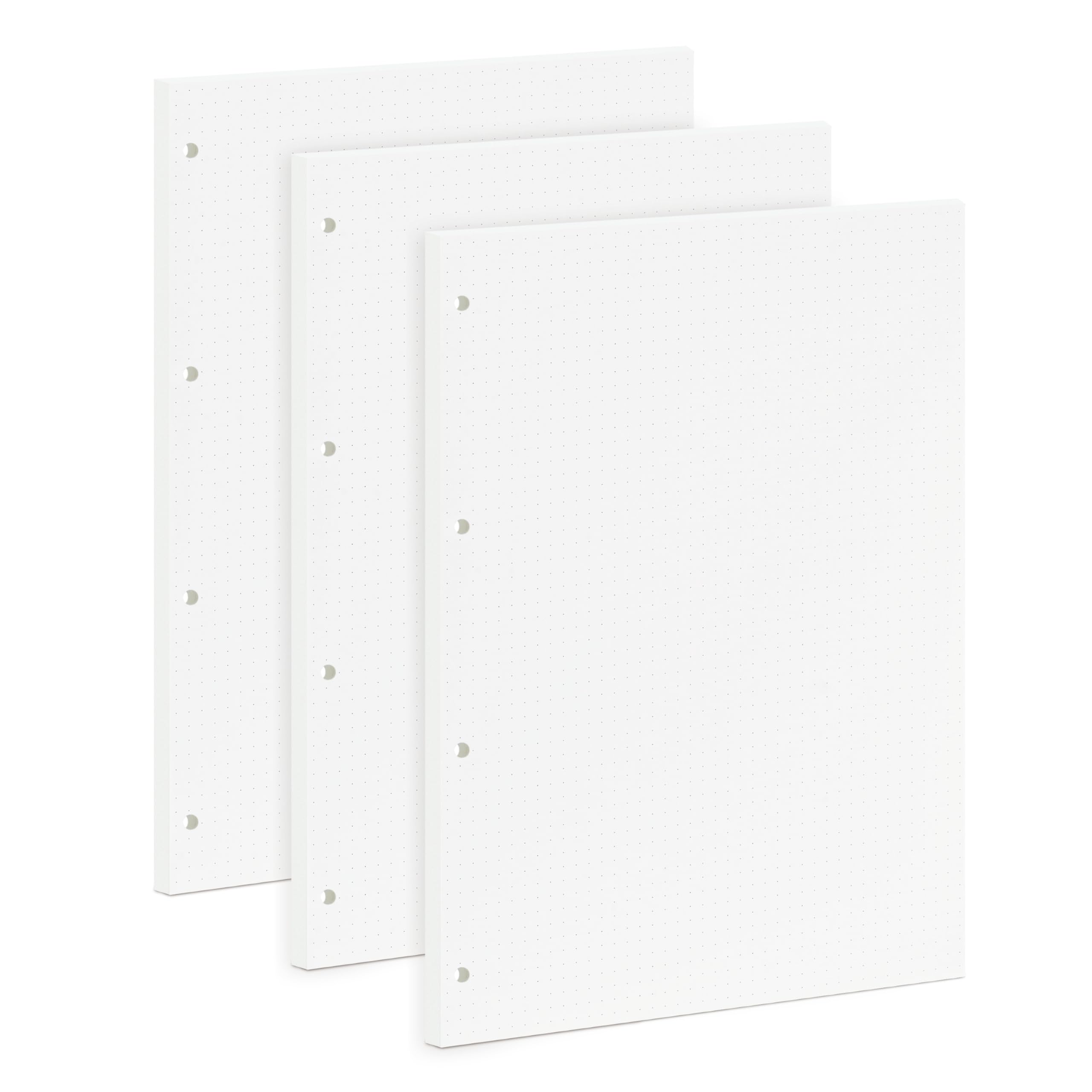 A4 Dot Grid Paper for Binders, 5mm Dot Grid Refill Pages, 100GSM Thick, 135 Sheets, 4-Hole Punch, Bullet Journal Paper, 290x210mm