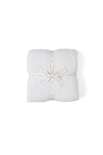 Barefoot Dreams CozyChic throw blanket cream