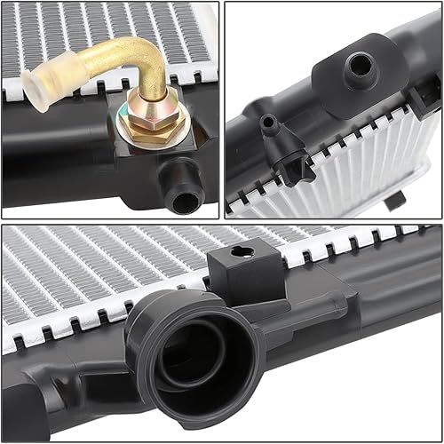 Miniatura 10 de DNA Motoring OEM-RA-13283 - Radiador de núcleo de aluminio estilo fábrica de 23-9/16 pulgadas, compatible con Suzuki Esteem AT/MT 99-02