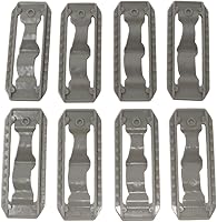 Vista 2 de Conectores de riel de repuesto para Hot Wheels - Paquete de 8 conectores grises Hot Wheels - Funciona con juegos de constructores de rieles