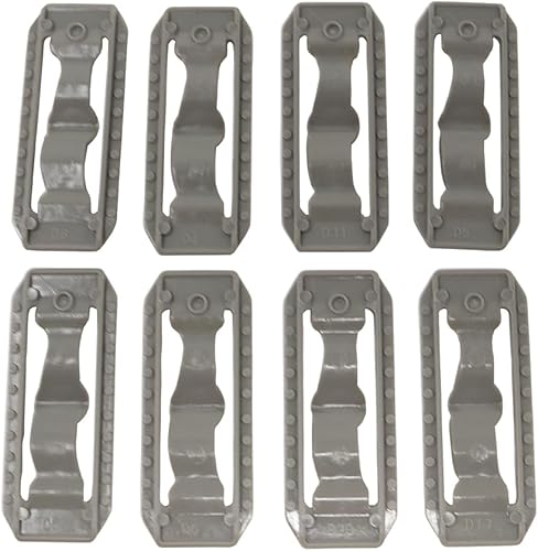 Miniatura 2 de Conectores de riel de repuesto para Hot Wheels - Paquete de 8 conectores grises Hot Wheels - Funciona con juegos de constructores de rieles