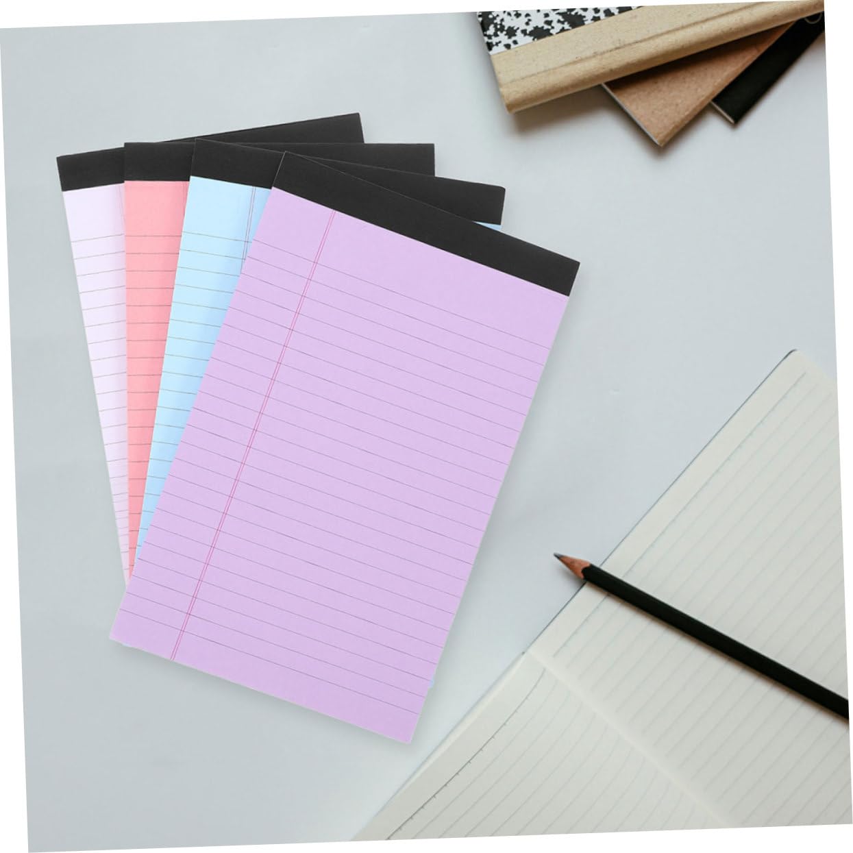 VILLCASE 8 bloc-notes juridique blocs-notes cahier ligné point liste journal Cahier de prise de notes Cahier de notes juridiques Cahier de notes déchirable blocs de papier petit bloc-notes