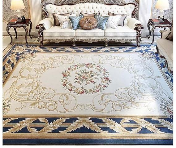 Image of OLEFIN Handmade Thick Woolen Anti Slip Carpet and Rugs for Living Room Bedroom Hall Dinning Room Kids Room