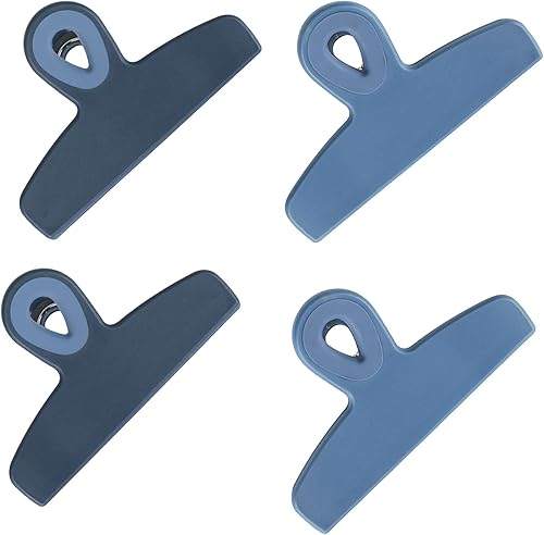 Miniatura 16 de COOK WITH COLOR Clips para bolsas – Clip de chip resistente y clips magnéticos para refrigerador para almacenamiento de alimentos con agarre Gris