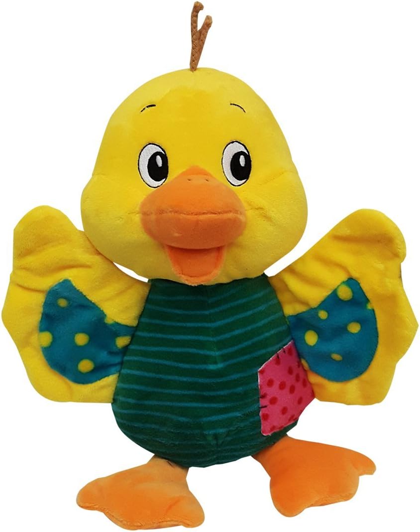 Star Walk MBE-SWK070 Duck Standing Plush, Yellow/Green