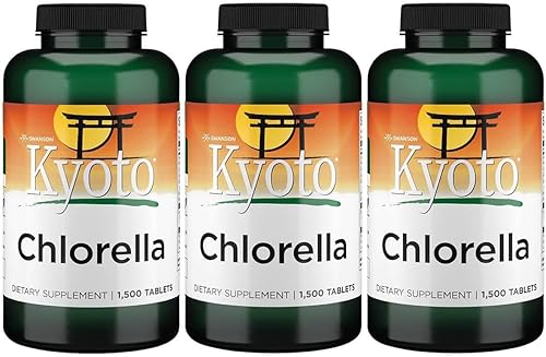 Miniatura 1 de Swanson Chlorella 194 mg 1500 tabletas (paquete de 3)