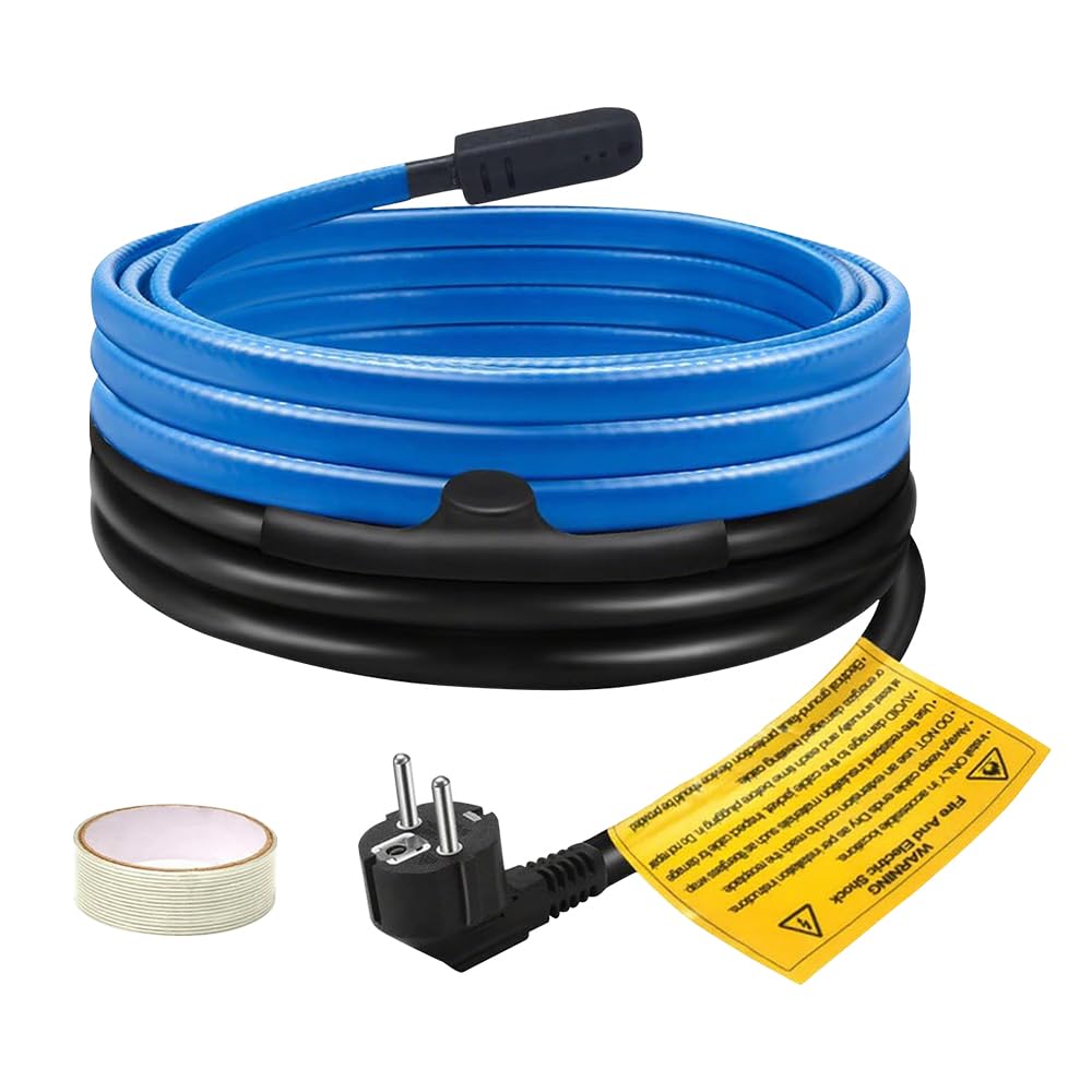 Cordon Chauffant Antigel 4M 230V 25W/M Autorégulant avec Thermostat Intégré