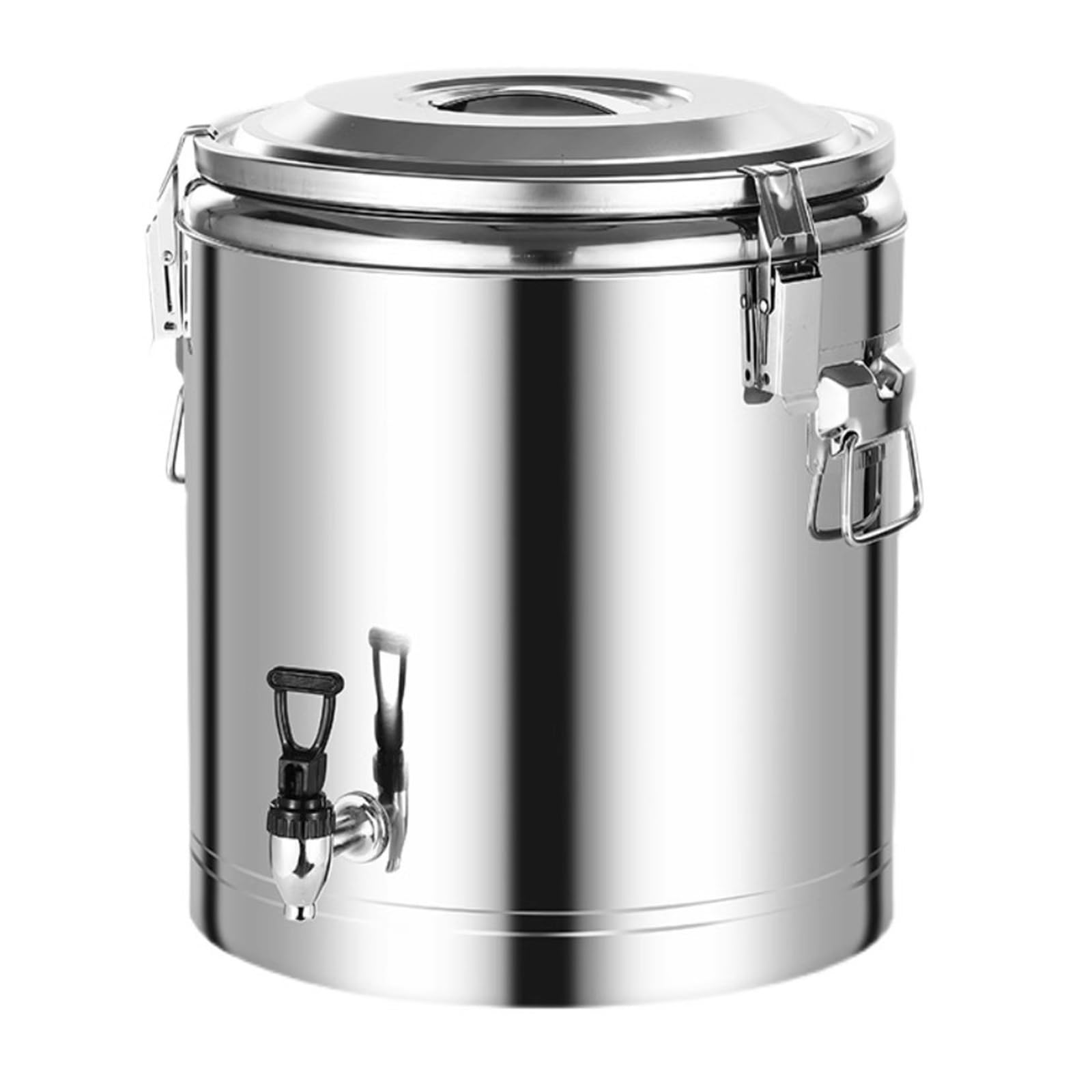 EMYJAY Contenedor Isotérmico Acero Inoxidable, Dispensador De Bebidas Aislado De Acero Inoxidable Dispensador De Bebidas De Jarra De Café Caliente Y Frío con Grifo LYWY (Color : Silver, Size : 40L)