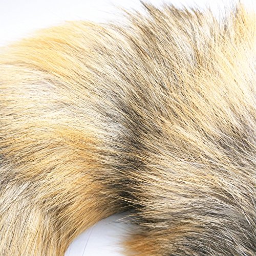 generisch Fuchsschwanz Anhänger Kunstfell Foxtail Prärie Fuchschwanz Antenne Extra Groß Schlüsselanhänger Tasche Zusätze Tasche Anhänger Auto Dekoration Weich Flaumig etwa 40cm