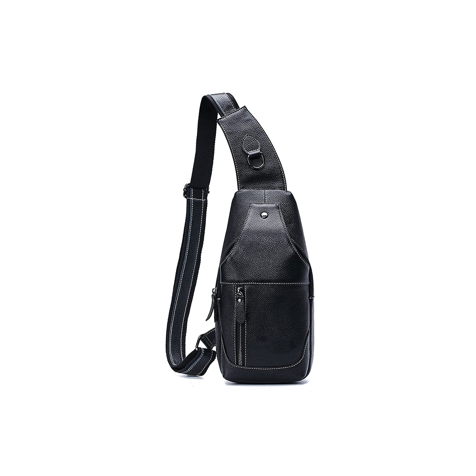 Umhängetasche für Herren, Messenger-Tasche, Leder, Vintage-Stil, Umhängetasche, Business-Umhängetasche, lässiger Brustbeutel