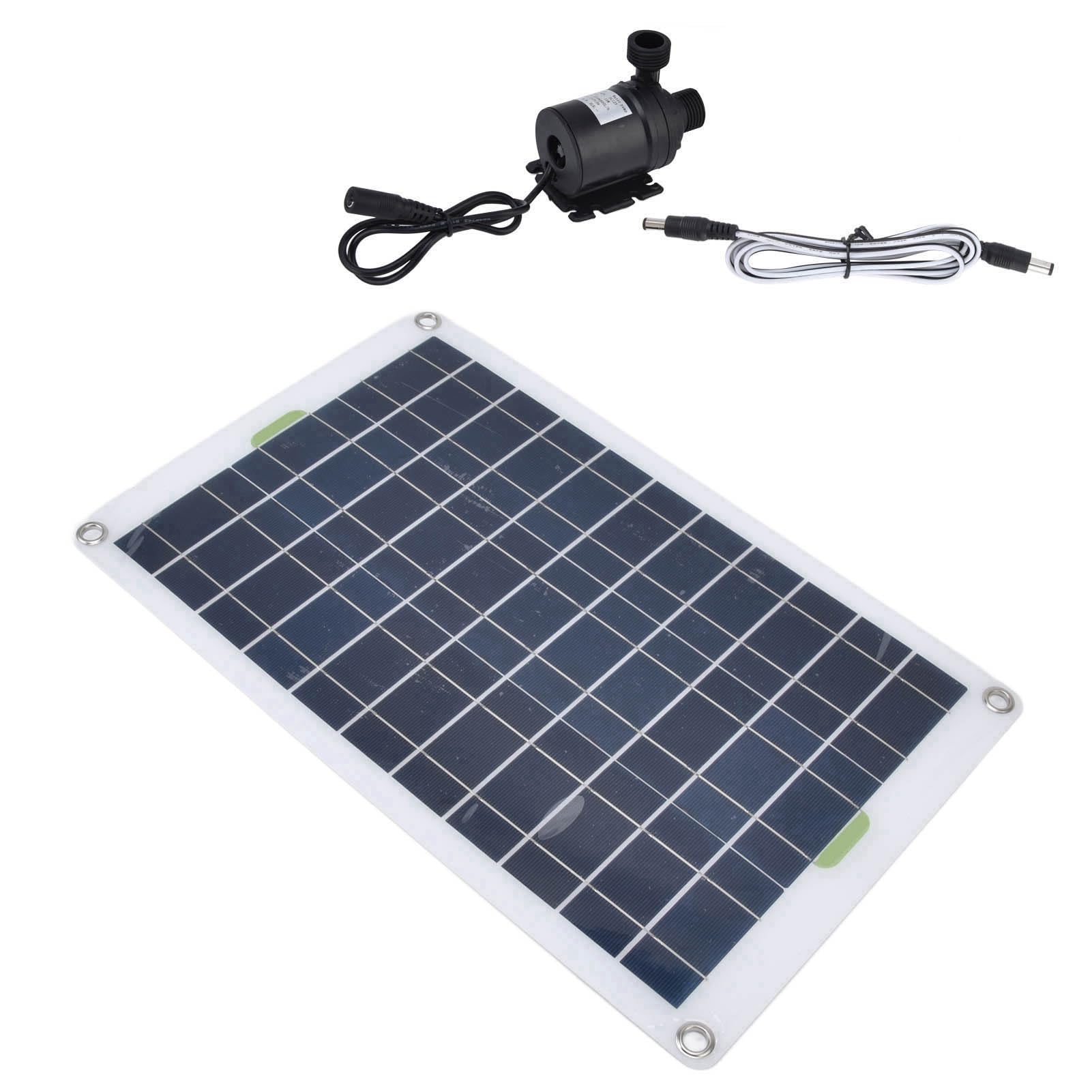 Pompa Ad Acqua Solare, 800L H 12V Separatore D'acqua DC a Basso Rumore per Kit Pompe a Pannello Filtri Eco Friendly Durevole Silicone Plastica Pond Garden