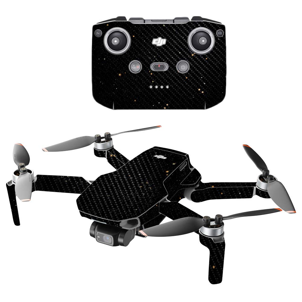 Mighty Skins Carbon Fiber Compatible with DJI Mini 2 Portable Drone - Deep Space | Protective, Durable Textured Carbon Fiber Finish | Easy to Apply and Change Styles | Made in The USA