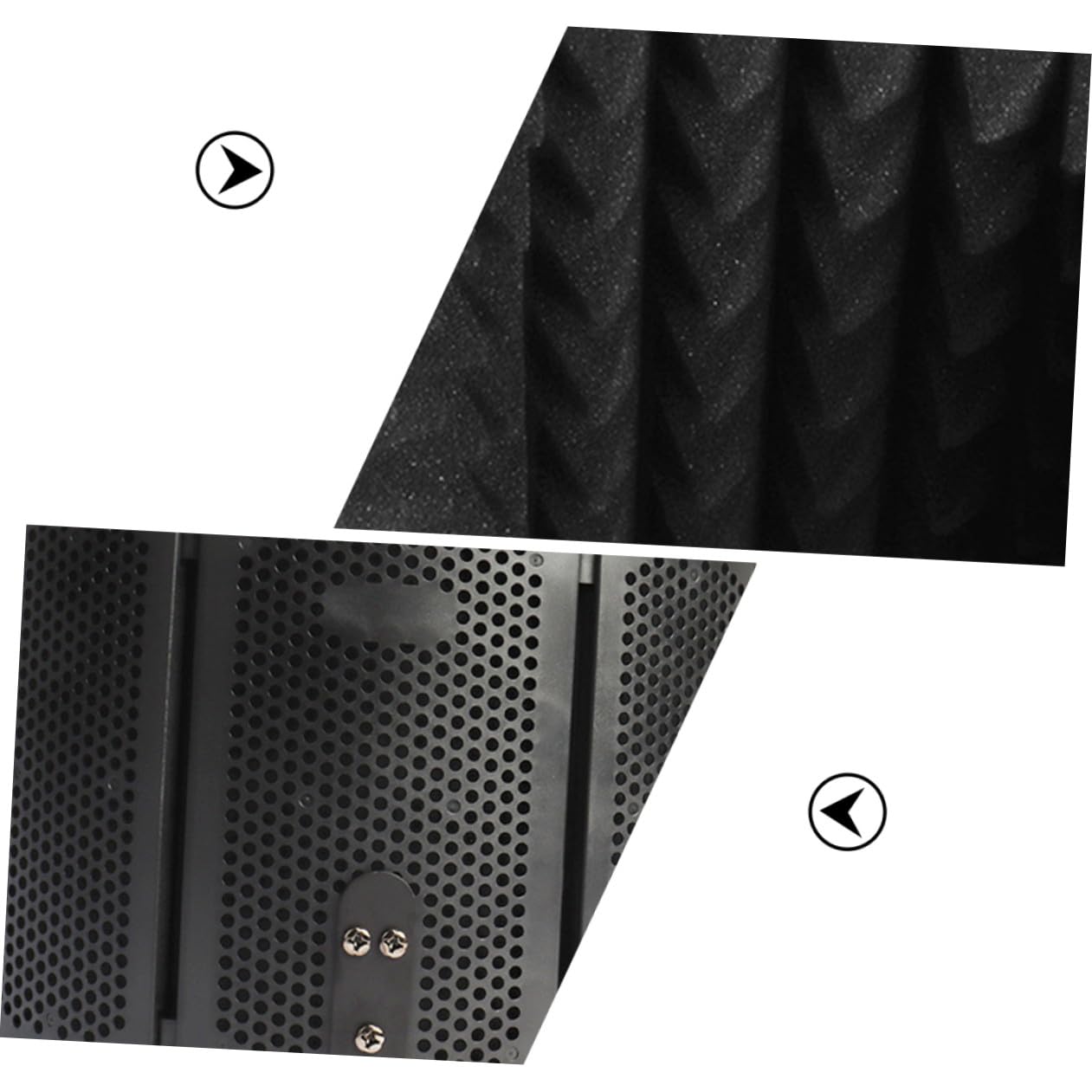 Toyvian 1set Microfono Anti-rumore Professionale Con Parabrezza Isolante Schermo Acustico Per Registrazioni Musicali e Produzioni Con Supporto Da Tavolo Per Uso Portatile e Ottimizzazione
