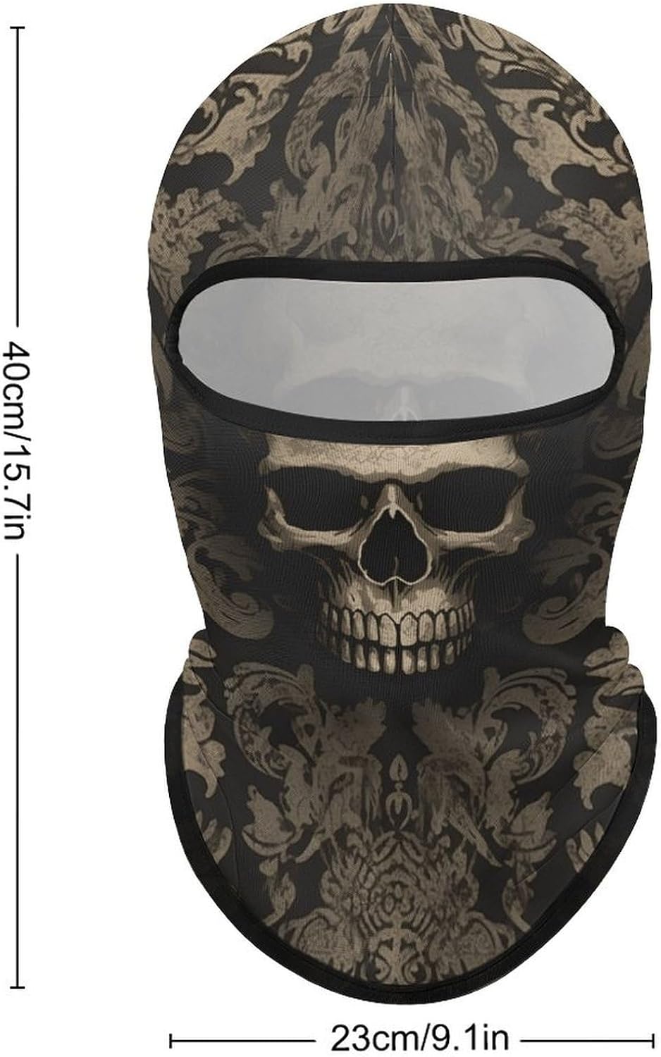 Balaclava Face Mask for Men Women Sun Protection Full Face Cover | Breathable Gothic Wallpaper Skull Full Face Mask Windproof Ski Mask Motorcycle Helmet Lining for Outdoor Sport Cycling