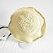 Fashionable Women's Sun hat, Versatile and Foldable Straw Bucket Handcrafted hat, Wide Brim Travel for Beach Summer Vacation (US, Alpha, Medium, 56-58cm, Khaki)