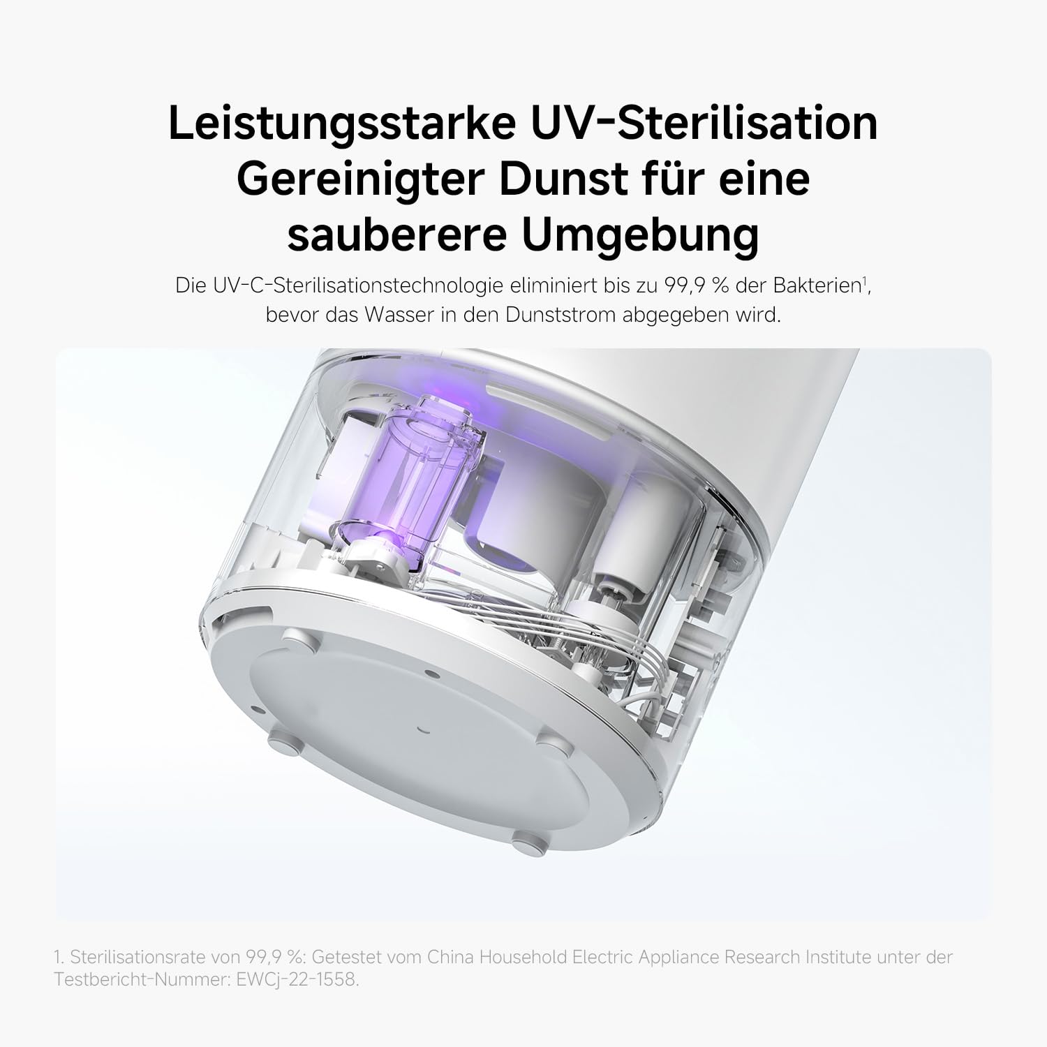 Xiaomi Smart Humidifier 2, Kaltnebel Luftbefeuchter, 4.5L, Schlafzimmer