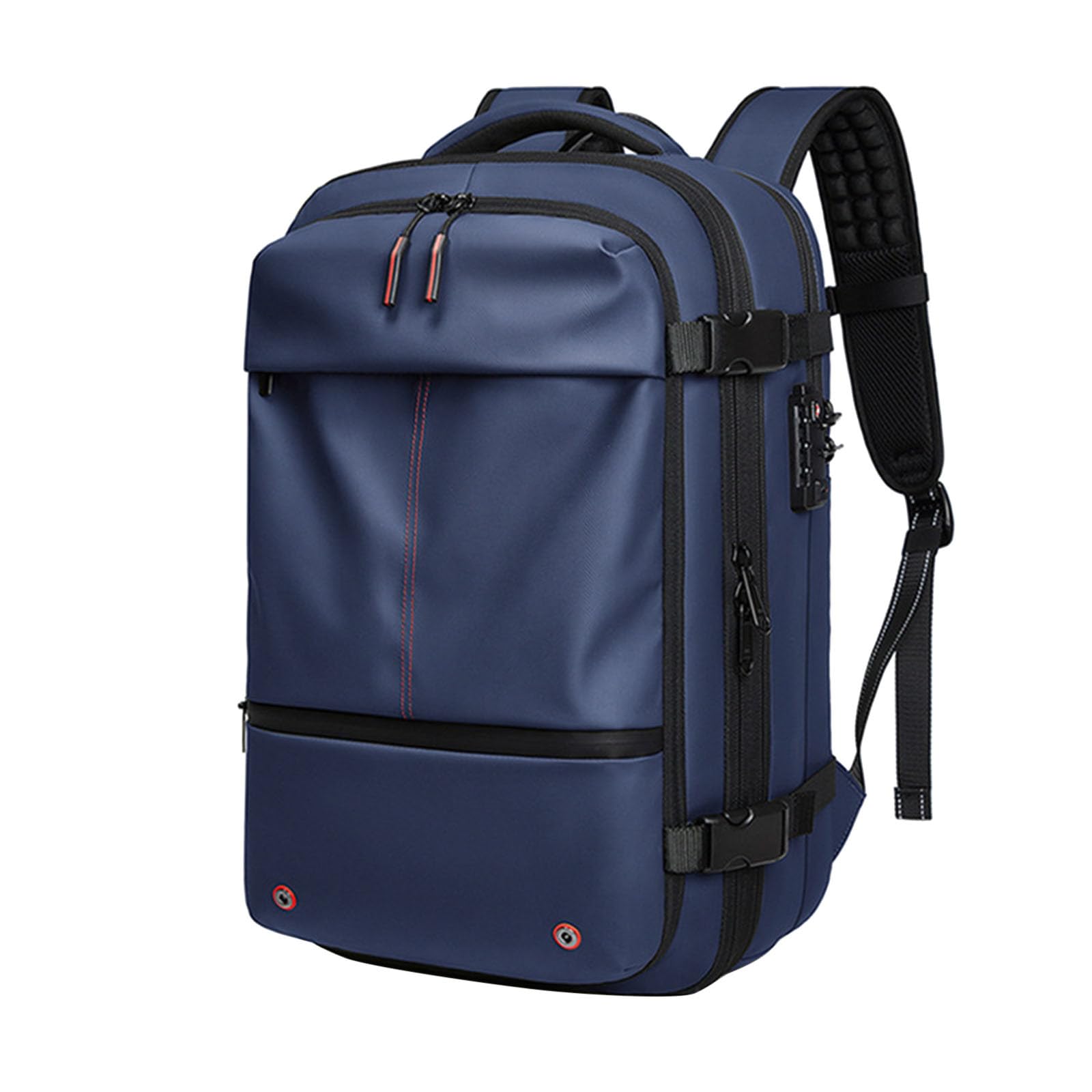 Generico Zaino Uomo Business Porta PC, Zaino Compressore Viaggio | Backpack uomo multifunzione con sistema compressione sottovuoto, grande capacità per laptop, lavoro e trasferte