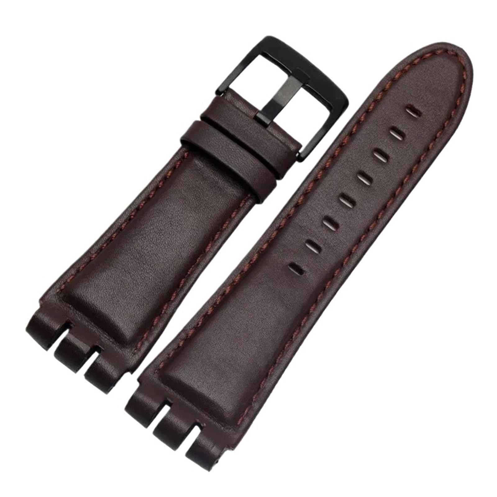Bracelet de montre en cuir de veau, 23MM, fermoir en acier, Compatible avec Swatch IRONY YOS440 449 448 401G, Bracelet de montre for homme