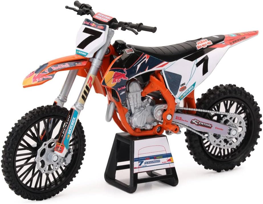 NewRay Metal Motorcycles 1:12 Compatible With Ktm 450 Sx-F Red Bull Ktm #7 Aaron Plessinger 58363