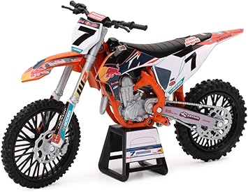New-Ray Motorcycles 112 Compatible with KTM 450 SX-F Red Bull KTM #7 Aaron Plessinger 58363