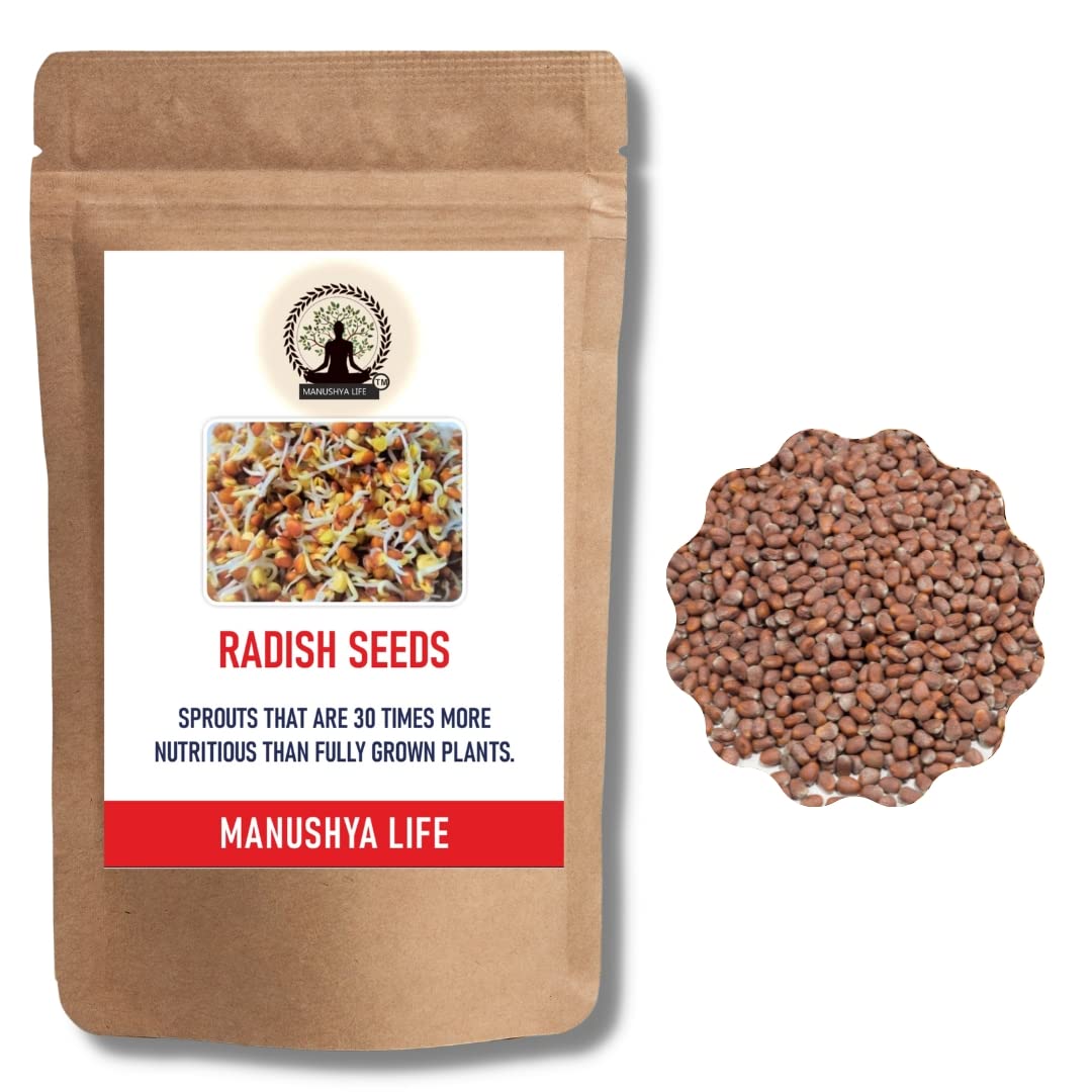 Manushya Life | Radish Seeds for Sprouting | Sprouting Seeds | Satvic lifestyle | 500 gram (B0C5P2W65P) Amazon Price History, Amazon Price Tracker
