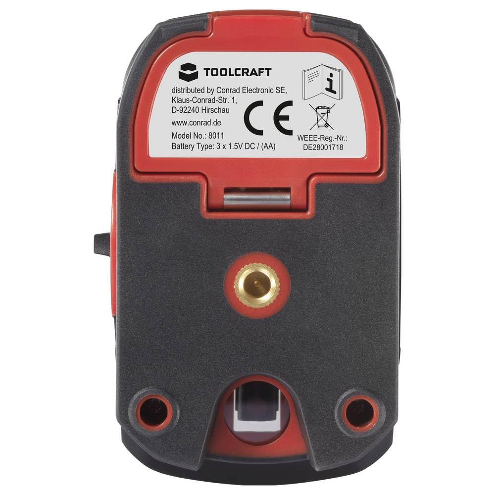 TOOLCRAFT Laser krzyżowy zielony laser, samopoziomujący zasięg (maks.): 30 m