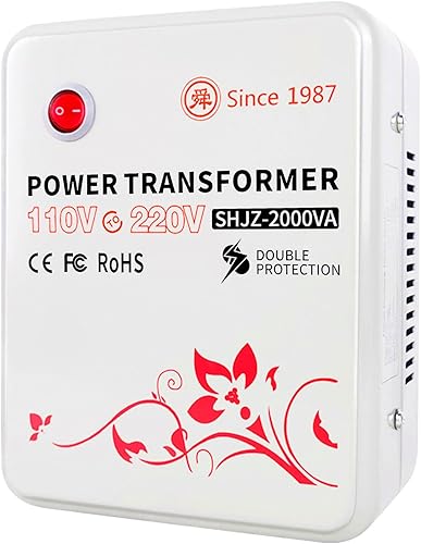 Convertidor de voltaje de 2000 vatios Transformador de 110 V a 220 V Adaptador de transformador para uso en los Estados Unidos para