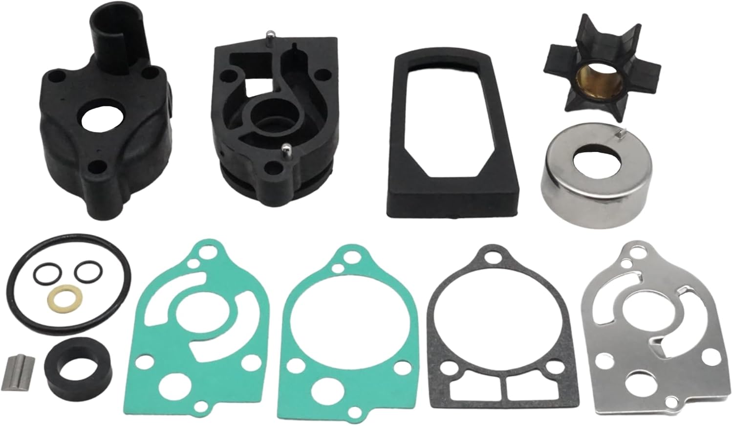77177A3 Water Pump Impeller Kit with Housing for Mercury Marine 30 JET 35 40 45 50 60 65 70 HP 2 Stroke Outboards 46-77177A3 Sierra 18-3324