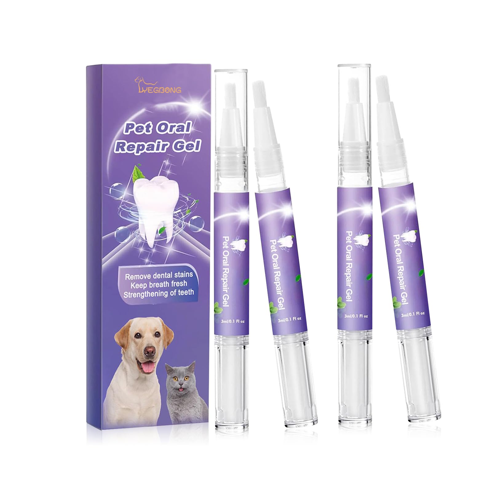 Pet Oral Repair Gel for Teeth Whitening and Restoration