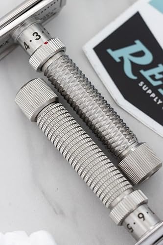 Miniatura 5 de mpany, Rex Konsul, inclinado ajustable acero inoxidable doble filo de seguridad de afeitar. Hecho en los Estados Unidos