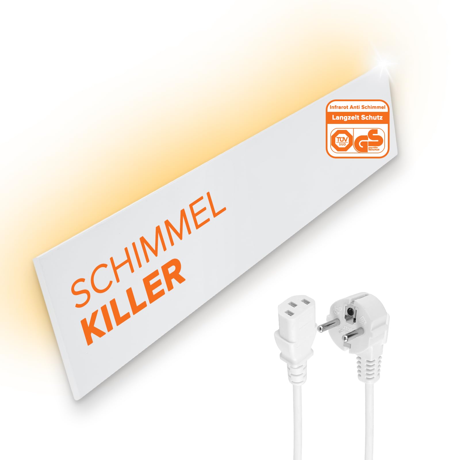 Infrarot Anti Schimmel Heizung – Schimmelentferner ohne Chemie – Alternative zu Schimmelspray & Schimmelfarbe – Für Wand & Bad – Bekämpft Schimmel am Ursprung