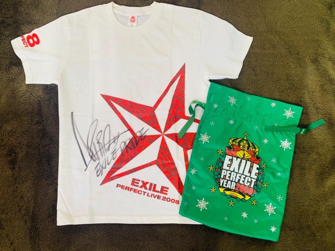 Amazon.co.jp: レアEXILE HIRO 直筆サインTシャツ 2008年クリスマス 