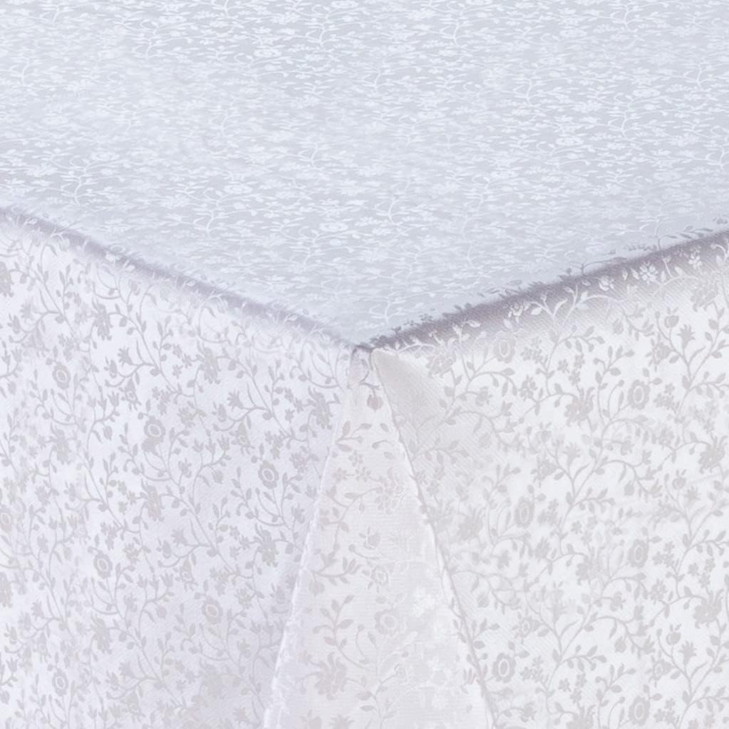 Home Direct Embossed Rectangular Oilcloth PVC Wipe Clean Tablecloth