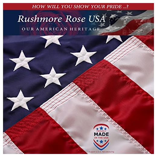 2.5x4 American Flags for Outside | American Flag Made in USA Heavy Duty American Flags for Outside 2.5x4 with Embroidered Stars and Sewn Stripes American High Wind- All Weather US