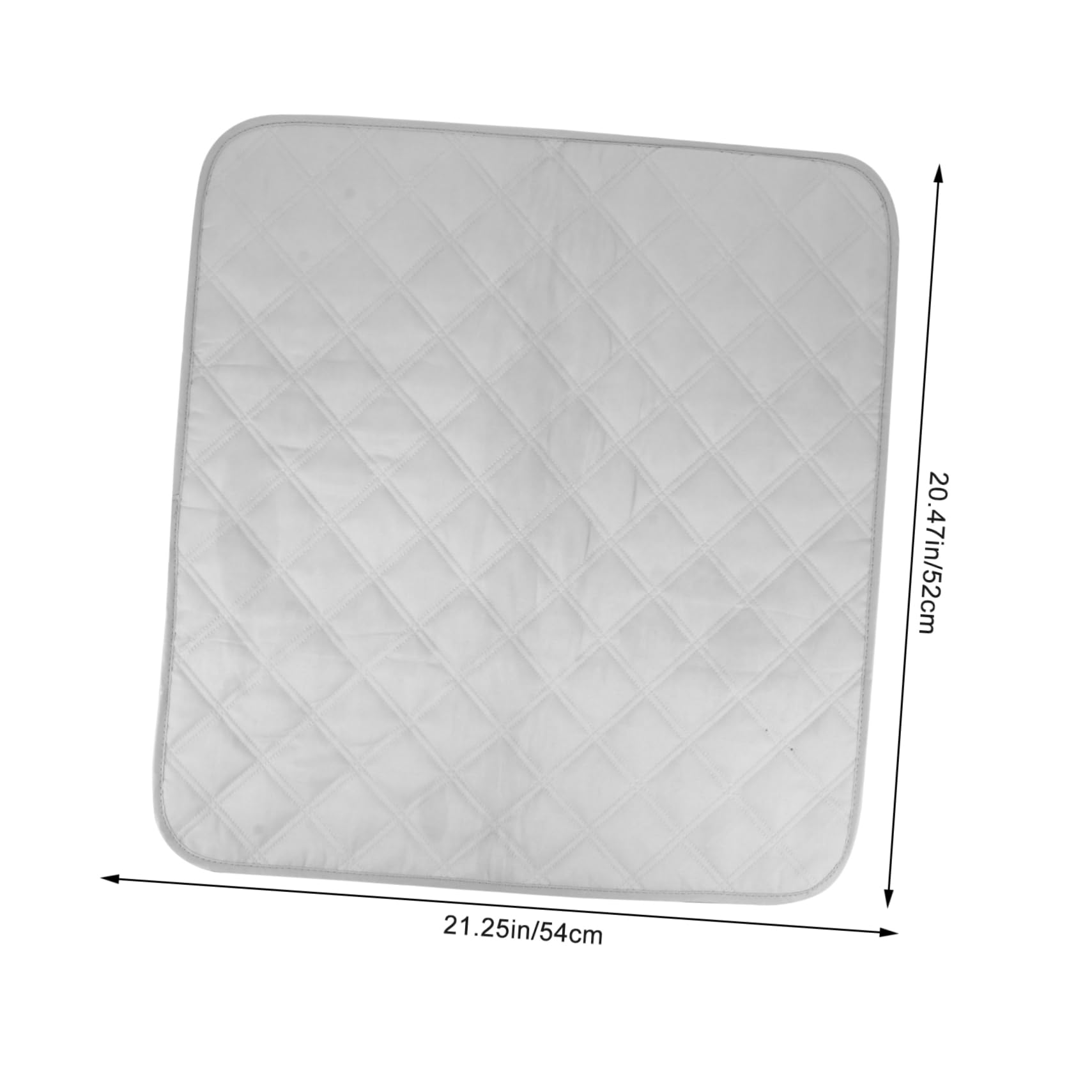 BCOATH Protection Underpad Waterproof Seat Washable Pet Mat Soft Polyester Surface Leak Gray