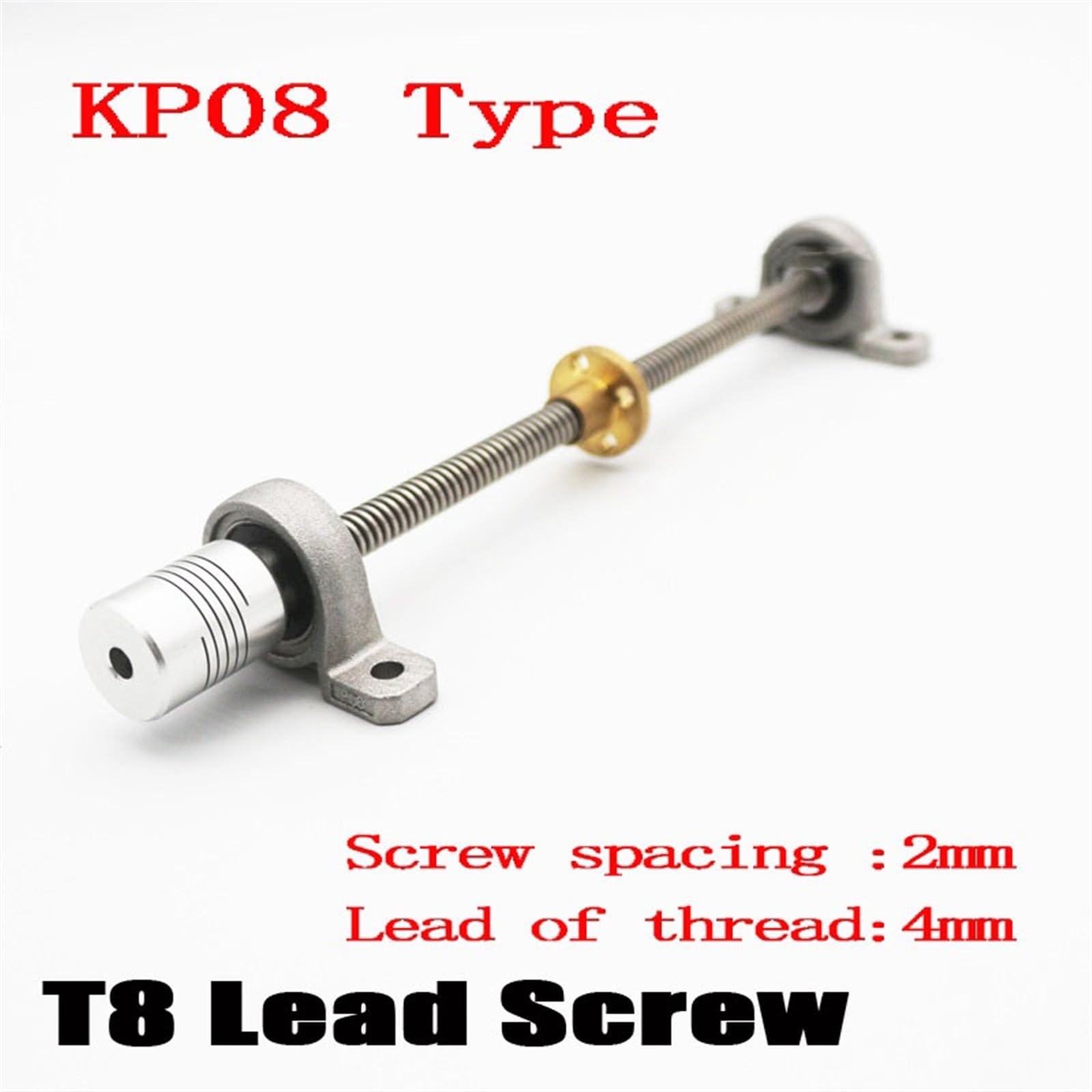 Amazon | ねじバックラッシュ T8 台形ネジセット 1 ミリメートル 2