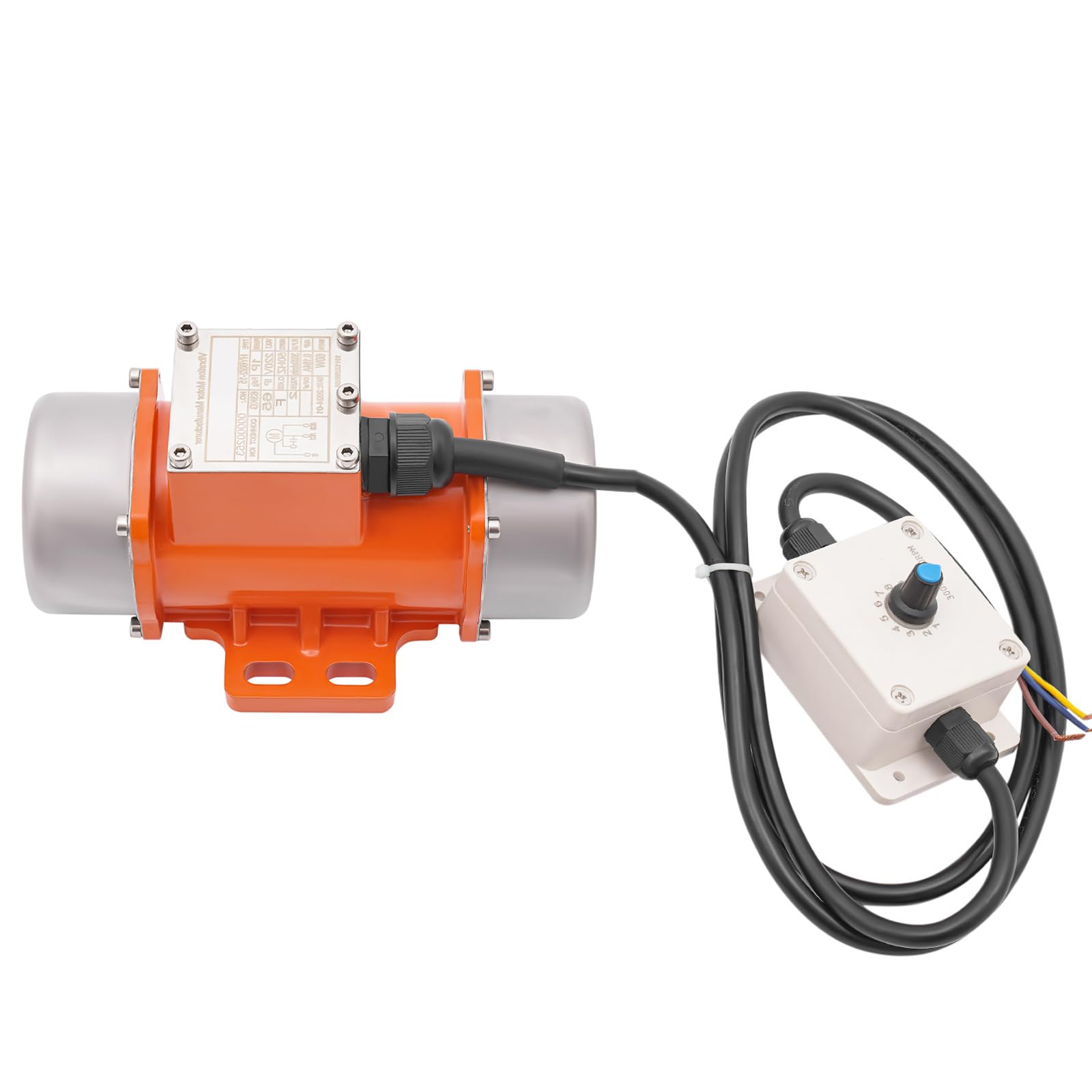 60W Vibrationsmotor IP65, 1000-3000 U/min 9-Stufen, 220V Industriemotor - Aluminium/Edelstahl für Bergbau, Gießerei, Lebensmittel - HY-60/2-15