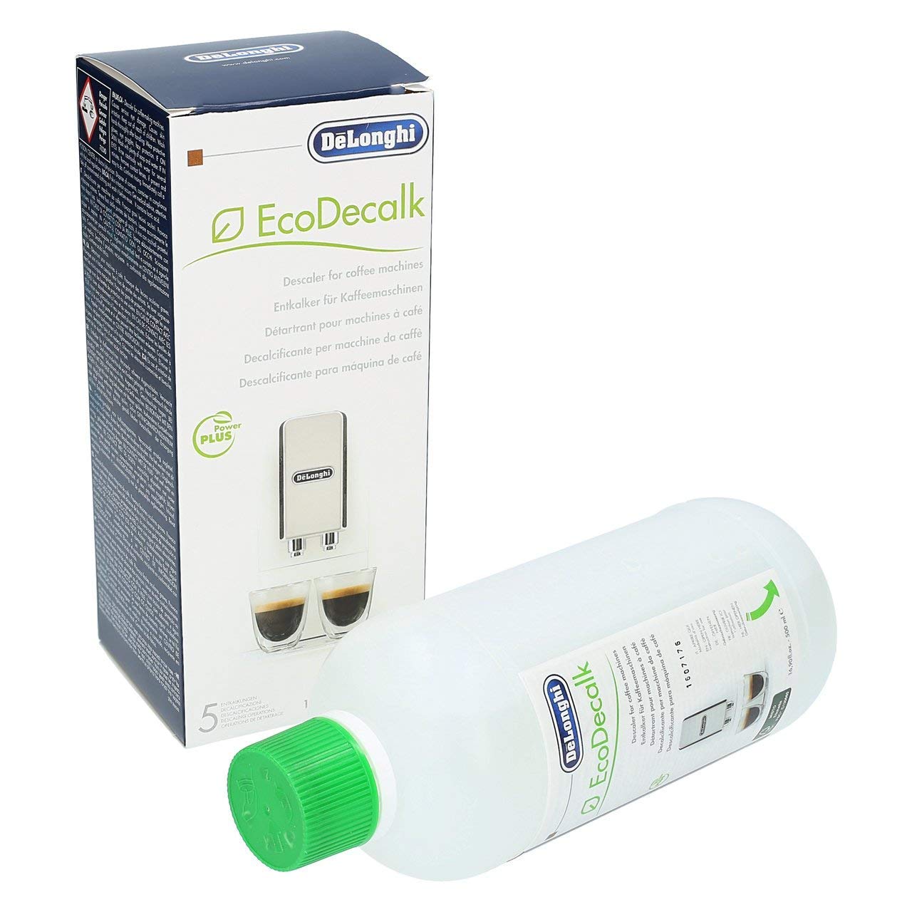 DELONGHI 2 X SER3018 Détartrant Écologique Pour Machine à Café - 500ml - Puissant Et Naturel