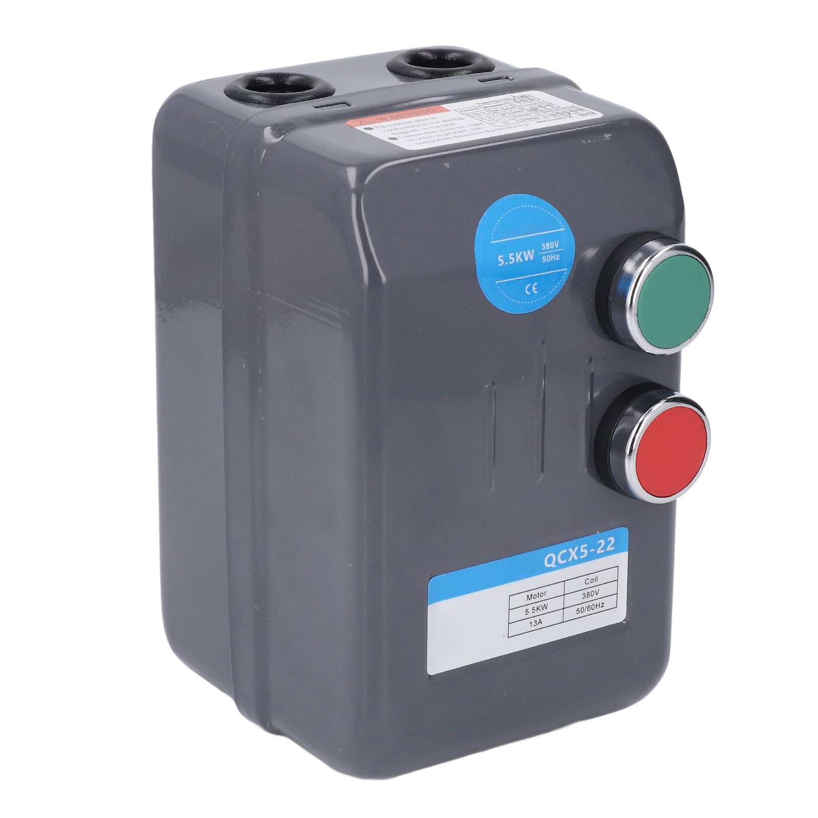 Arrancador de Motor Eléctrico de 5,5 KW, Interruptor de Motor Magnético Trifásico 380 V 10-16 A, Protector de Sobrecarga, Protector de Motor de 24 Horas para Control de Arranque