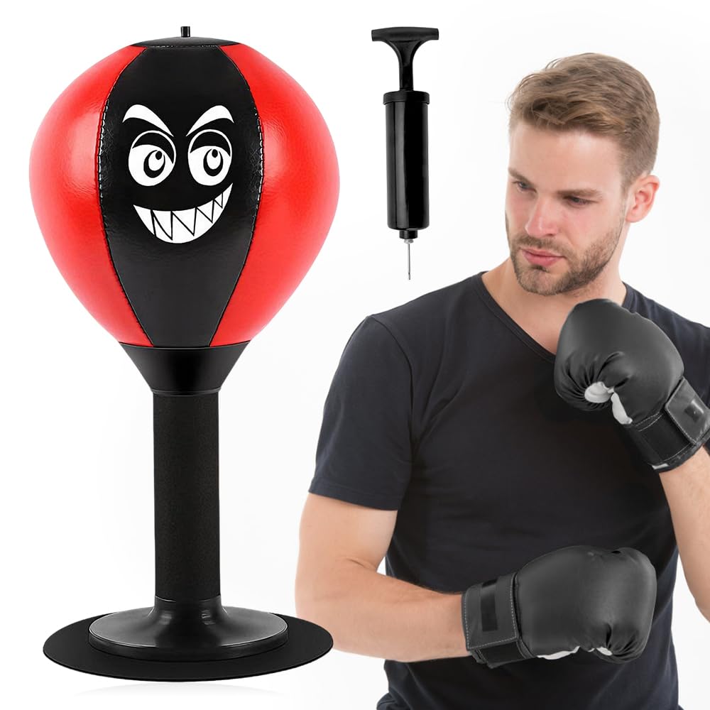 Punching ball tavolo ufficio punching ball con ventosa, resistente palla Rage Bag Desktop Punching Bag Mini sacco da boxe per attività a casa e in ufficio per alleviare lo stress