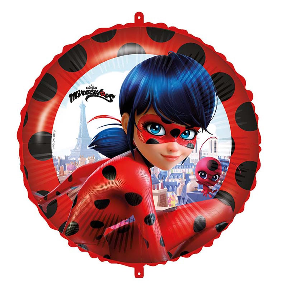 Procos Miraculous 93078 Foil Balloon Diameter Approx. 46 cm Helium Air Balloon Birthday Gift Present