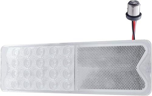 United Pacific Luces traseras LED rojas transparentes para camioneta Chevy Fleetside 1967-1972, cada una