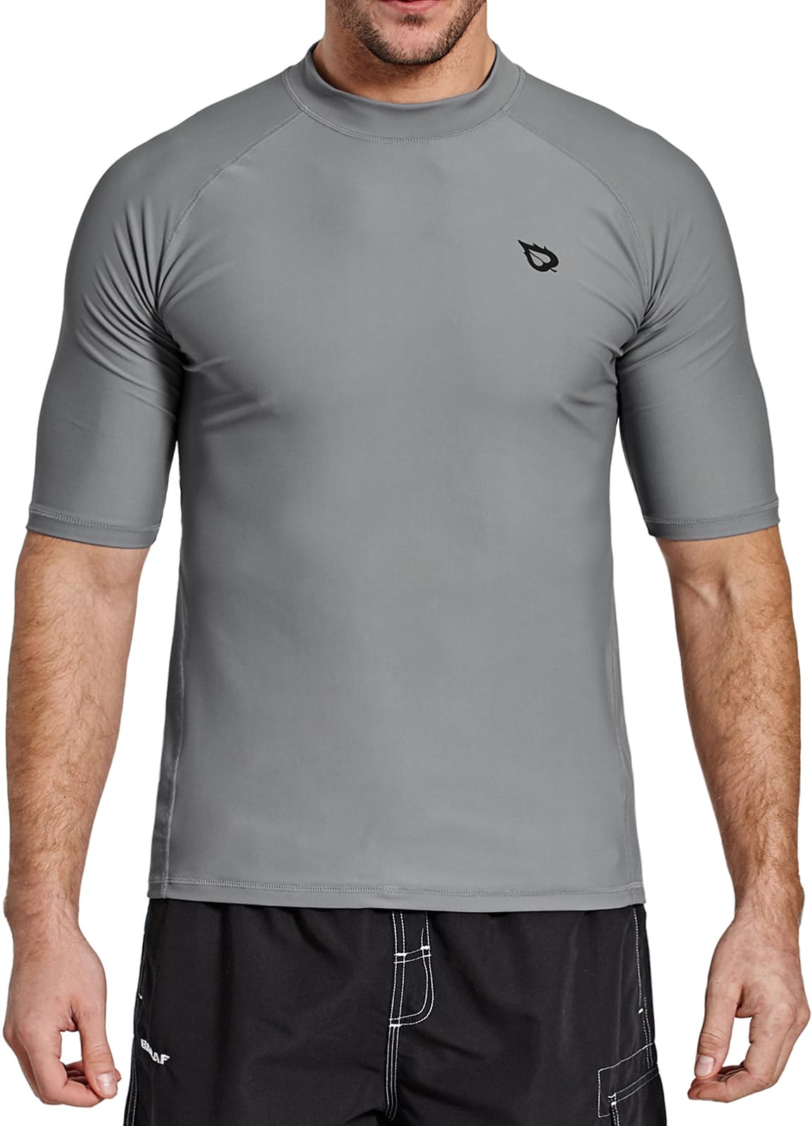 baleaf UV Shirt Herren Wasser UPF 50+ Kurzarm Rashguard Herren Schwimmshirt Rash Vest für Schwimmen Tauchen