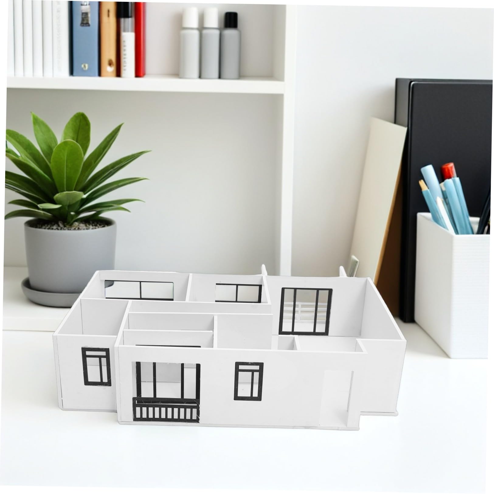BESTYASH Modello Architettonico Interno 1:25 in Pvc e Acrilico, Kit Fai da Te per Assemblaggio Facile, Materiale per Attività Educative e Sviluppo Consapevolezza Spaziale