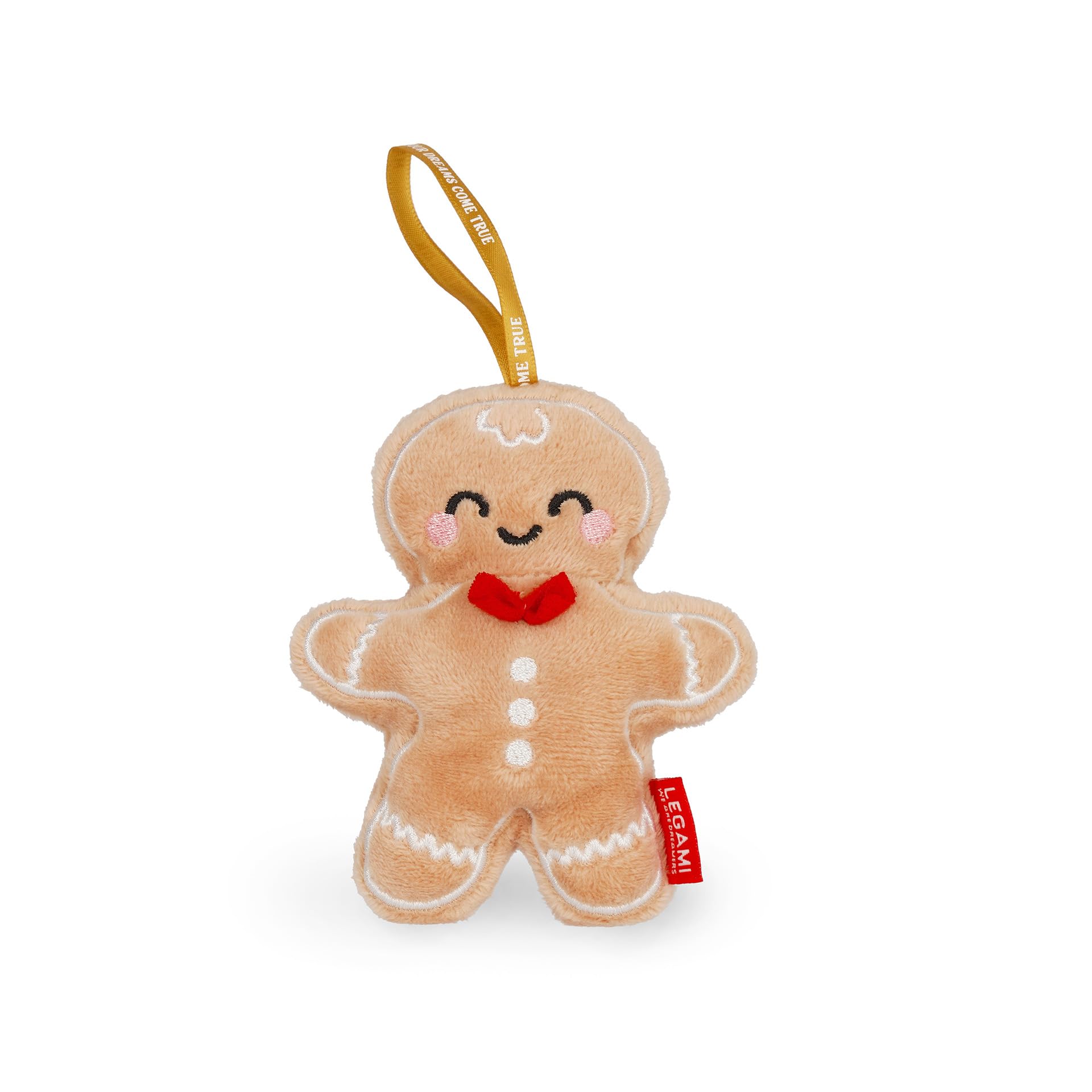 Legami Plush Oh Oh Ornaments Gingerbread Christmas Bauble Tree Hanging Polyester 9 x 10 x 4 cm