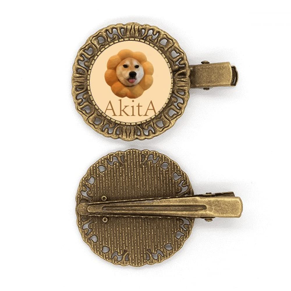 DIYlabAkita Dog Pillow Neck Body Hairpin Headdress Brooch Hair Clip Barrette