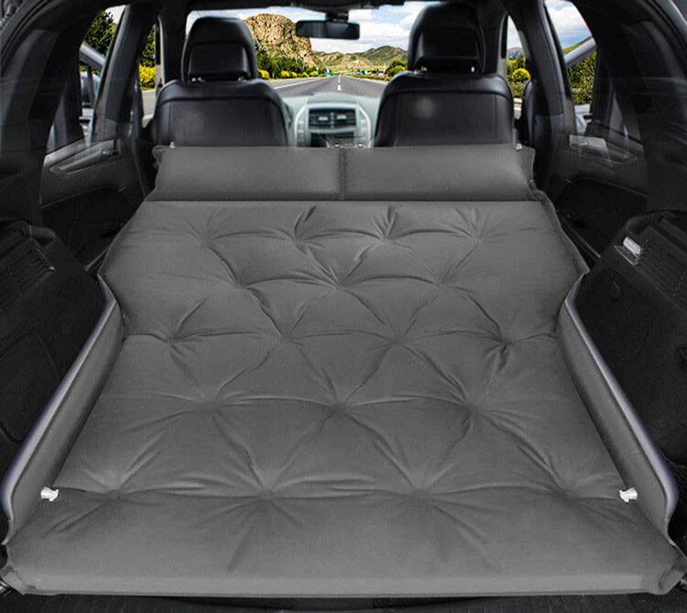 Tragbar, Memory-Schaum, Reiseschlafbett, Autobett Kofferraum Klappbar, Luftmatratze Selbstaufblasend Camping Auto Matratze SUV Aufblasbare Luftbett, Für Volvo S80,D-Grey