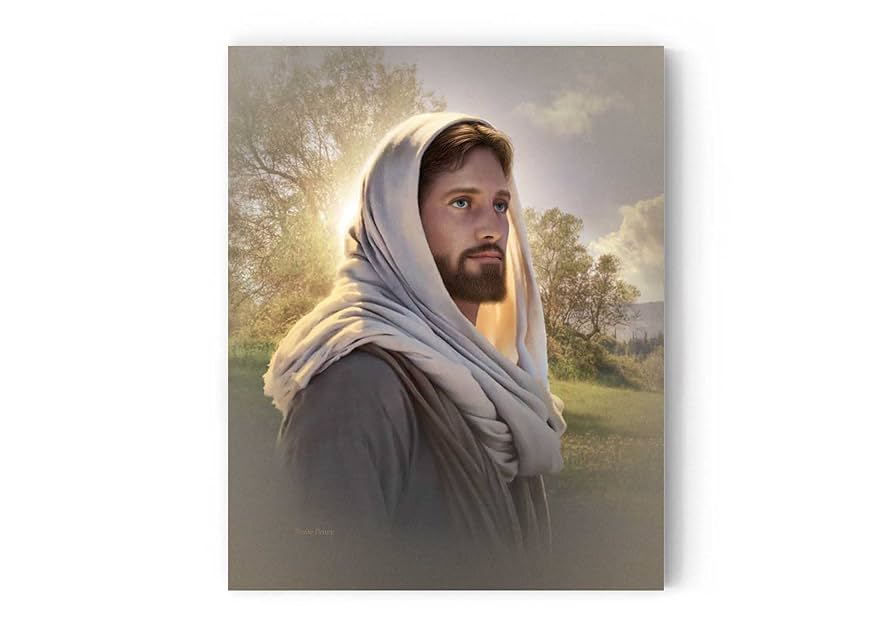 イエス・キリストの肖像画 照明付き ヴィンテージ イエス・キリストの肖像画 照明付き ヴィンテージ イエス